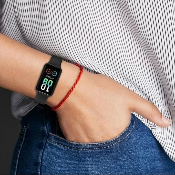 Rrip silikoni Megafox Teknoloji për Xiaomi Redmi Smart Band 2 & Amazfit Band 7, portokalli