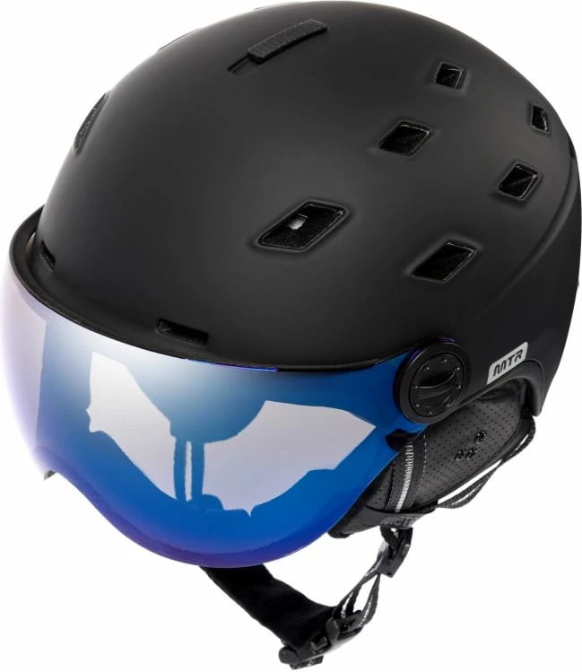 Helmetë për ski Meteor, unisex, e zezë