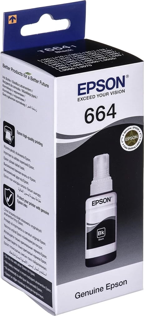 Ngjyrë për printer Epson T6641, 70ml, e zezë