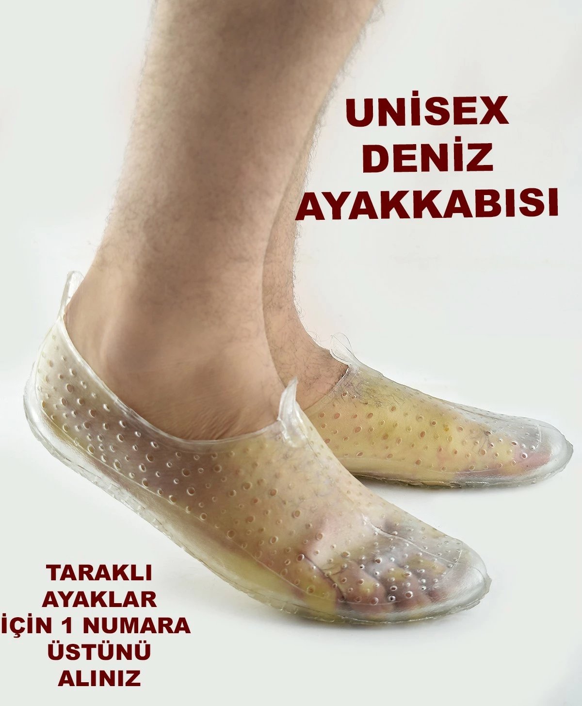 Këpucë plazhi Ispartalılar, unisex, transparente