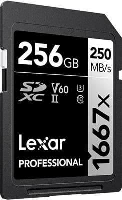 Kartë SD Lexar Professional 1667x, 256GB, UHS-II U3