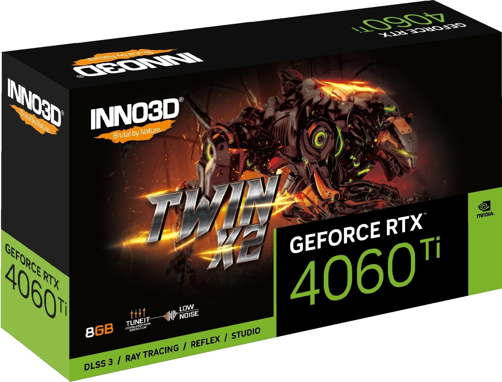 Kartelë grafike Inno3D GeForce RTX 4060 Ti, 8 GB, GDDR6, PCI Express 4.0, e zezë