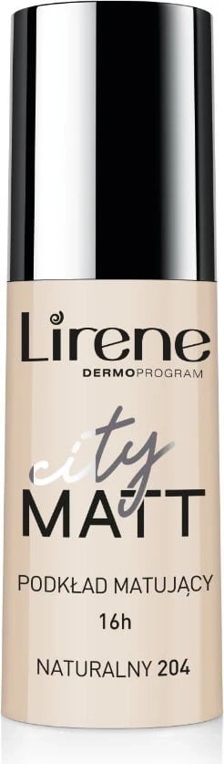 Krem pudër e lëngshme Lirene City Matt Nature 204, 30ml