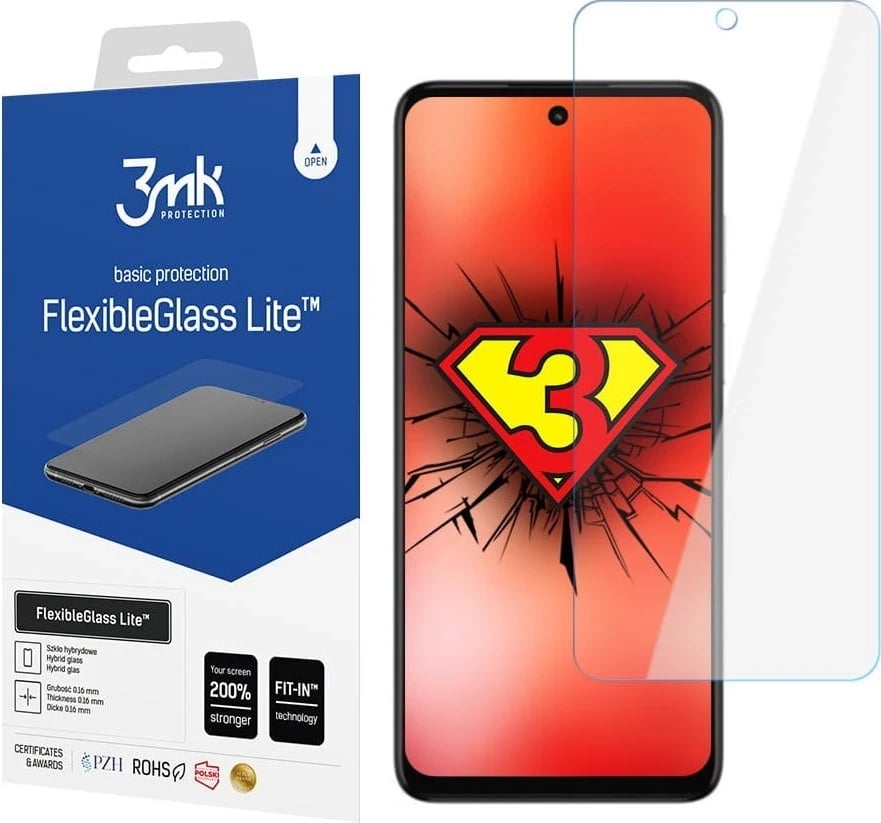 Mbështjellës ekrani 3MK FlexibleGlass Lite për Motorola Moto G32, transparent