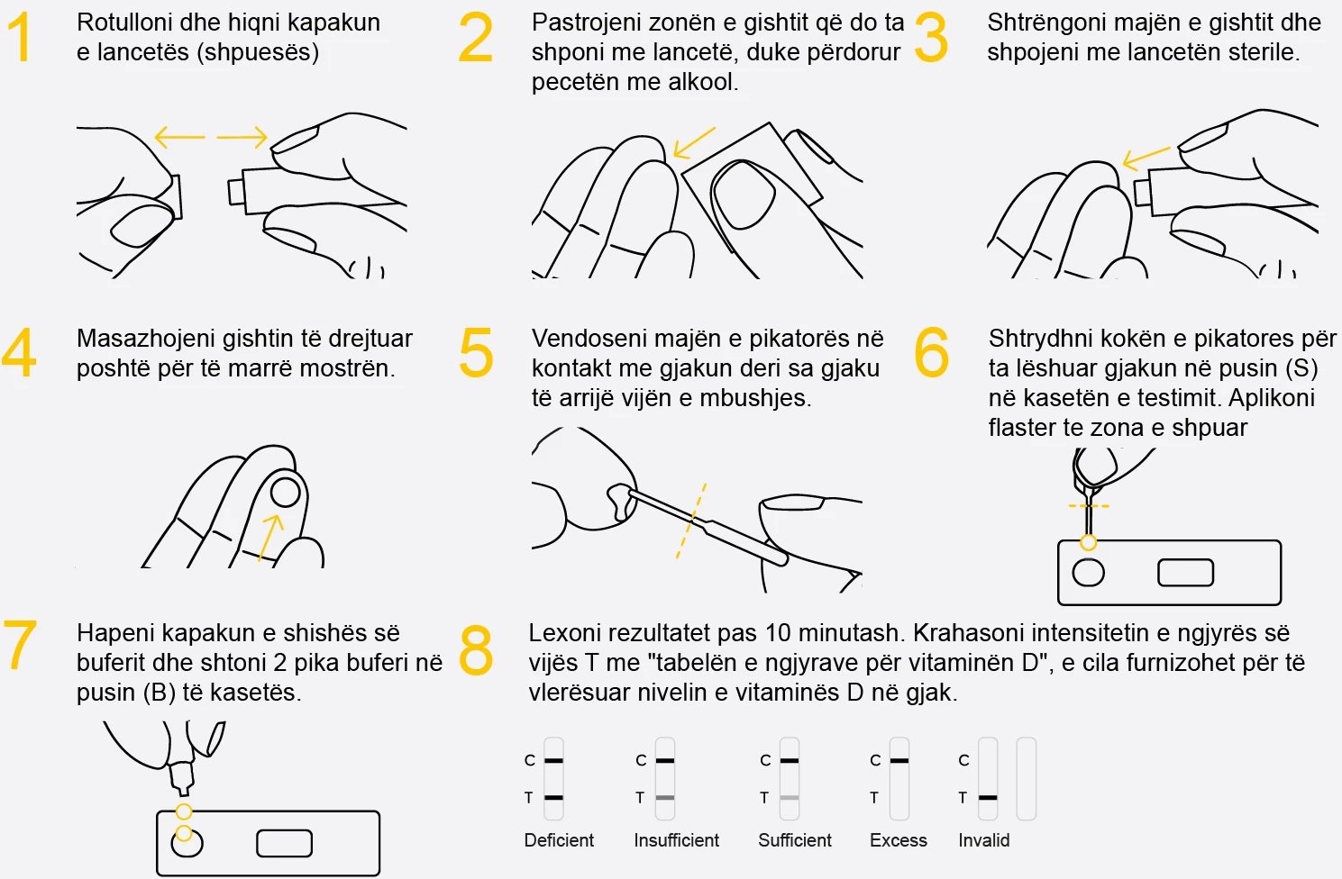 Vetë-test shtëpie - Vitamina D