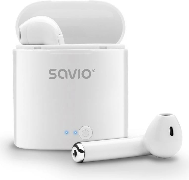 Kufje me bluetooth Savio TWS-01, e bardhë