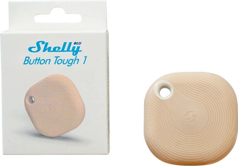 Bluetooth Shelly Button Tough Mocha, Dimmer, Dunkelbeige