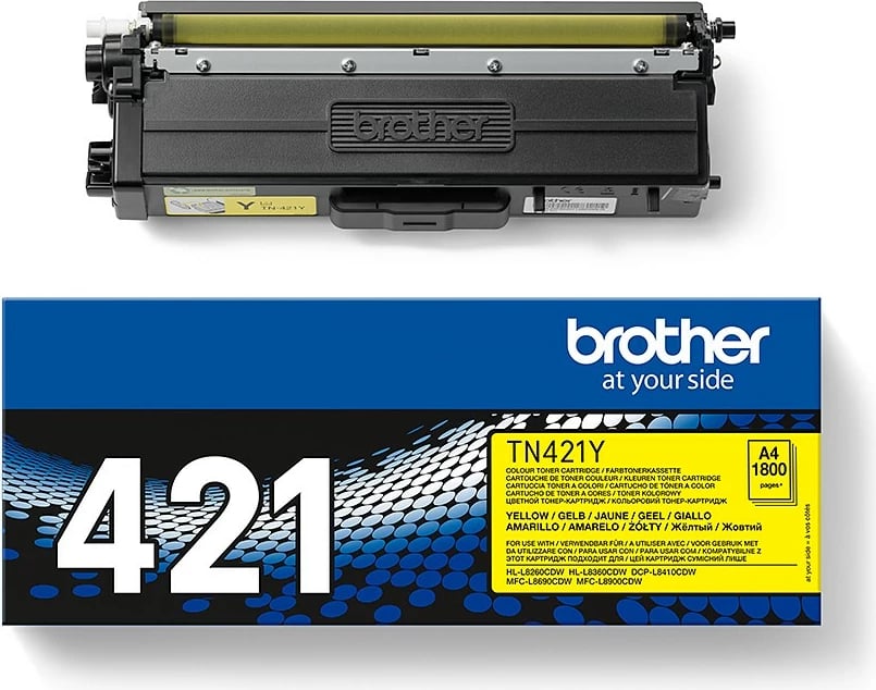 Toner Brother TN-421Y, 1800 faqe, Verdhë, 1 copë