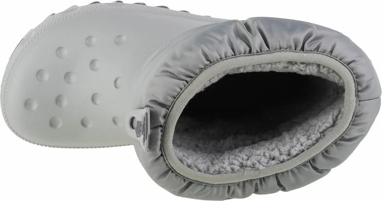 Çizme për fëmijë Crocs Classic Neo Puff, gri