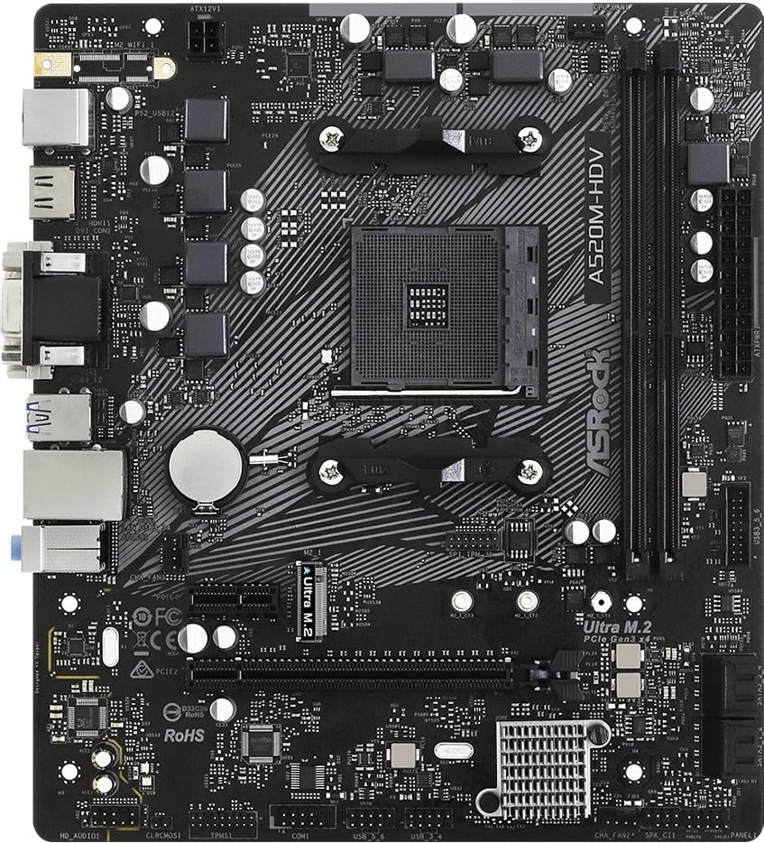 Pllakë amë ASRock A520M-HDV, Socket AM4, micro ATX