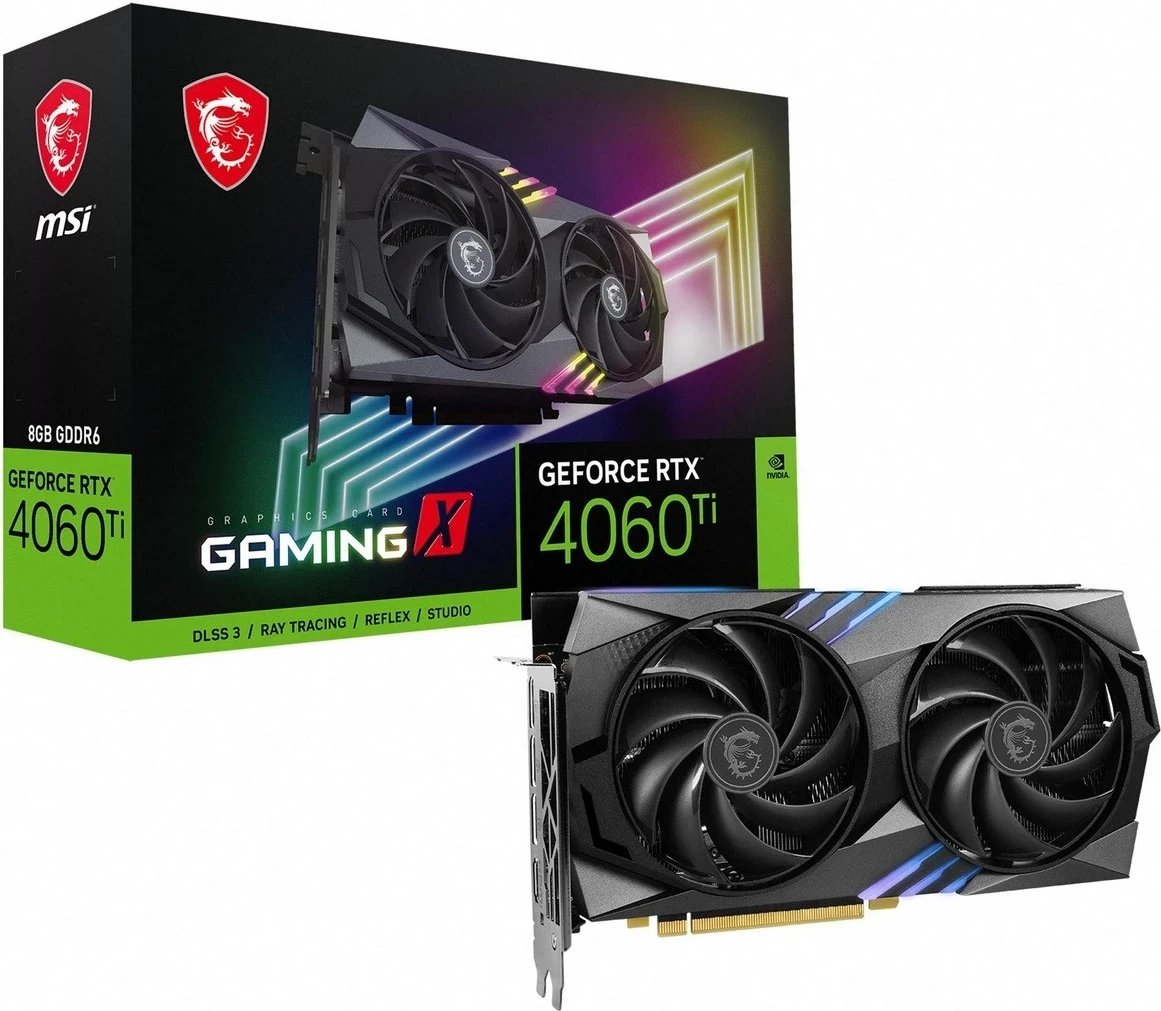 Kartë grafike MSI GeForce RTX 4060 Ti Gaming X, DLSS 3, 8GB, GDDR6 