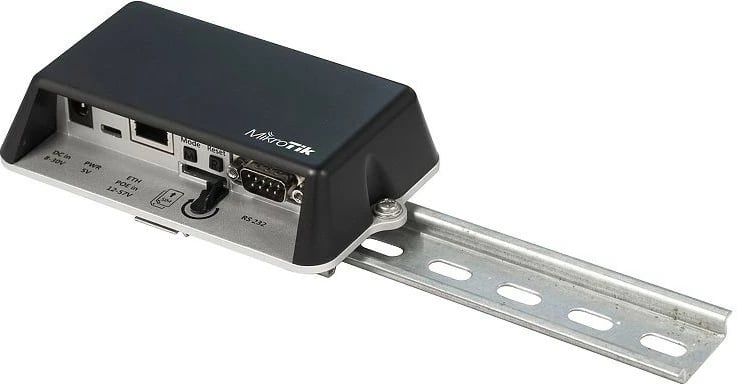 Mbajtës WLAN MikroTik DINrail PRO, për LtAP mini, Metal, 135 mm, 73 mm, Argjendtë