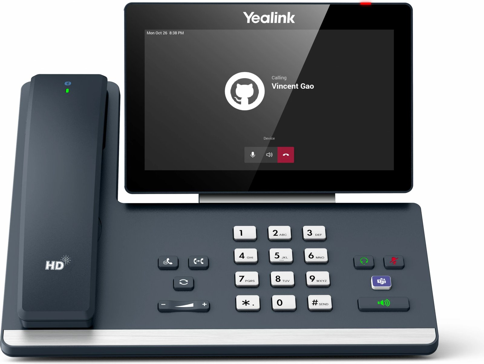 Telefon IP Yealink MP58-WH Microsoft Teams Edition, Wireless handset, Desk, Android, Gri