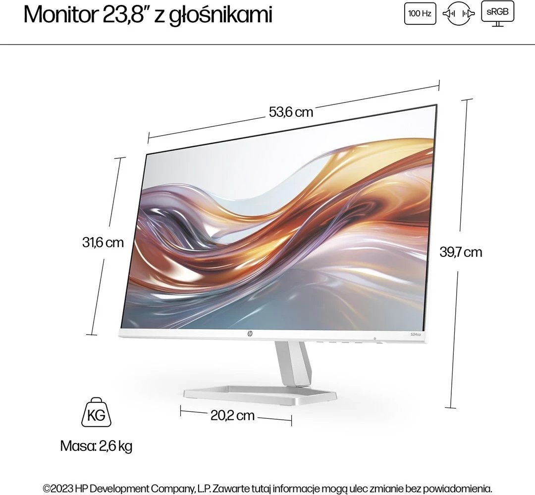 Monitor HP Series 5 524sa 23.8 inch