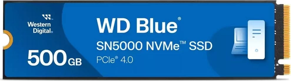 SSD WD Blue SN5000, 500 GB, M.2 PCIe 4.0, Blu