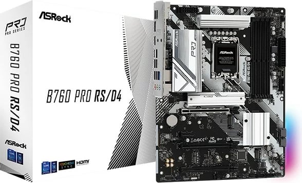 Pllakë amë Asrock B760 Pro RS/D4 Intel B760 