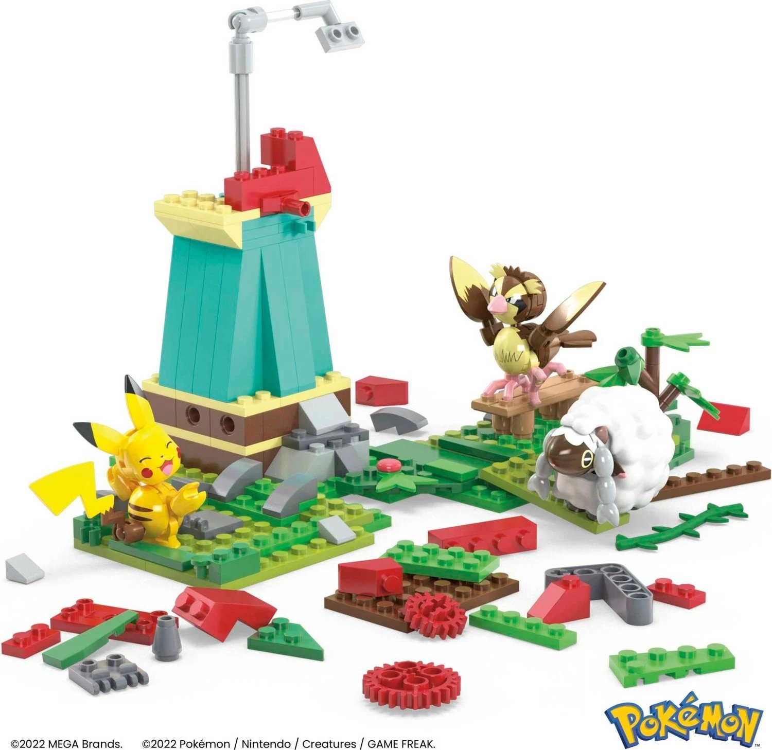 Set Mega Pokémon Windmill Town, për fëmijë, 240 pjesë