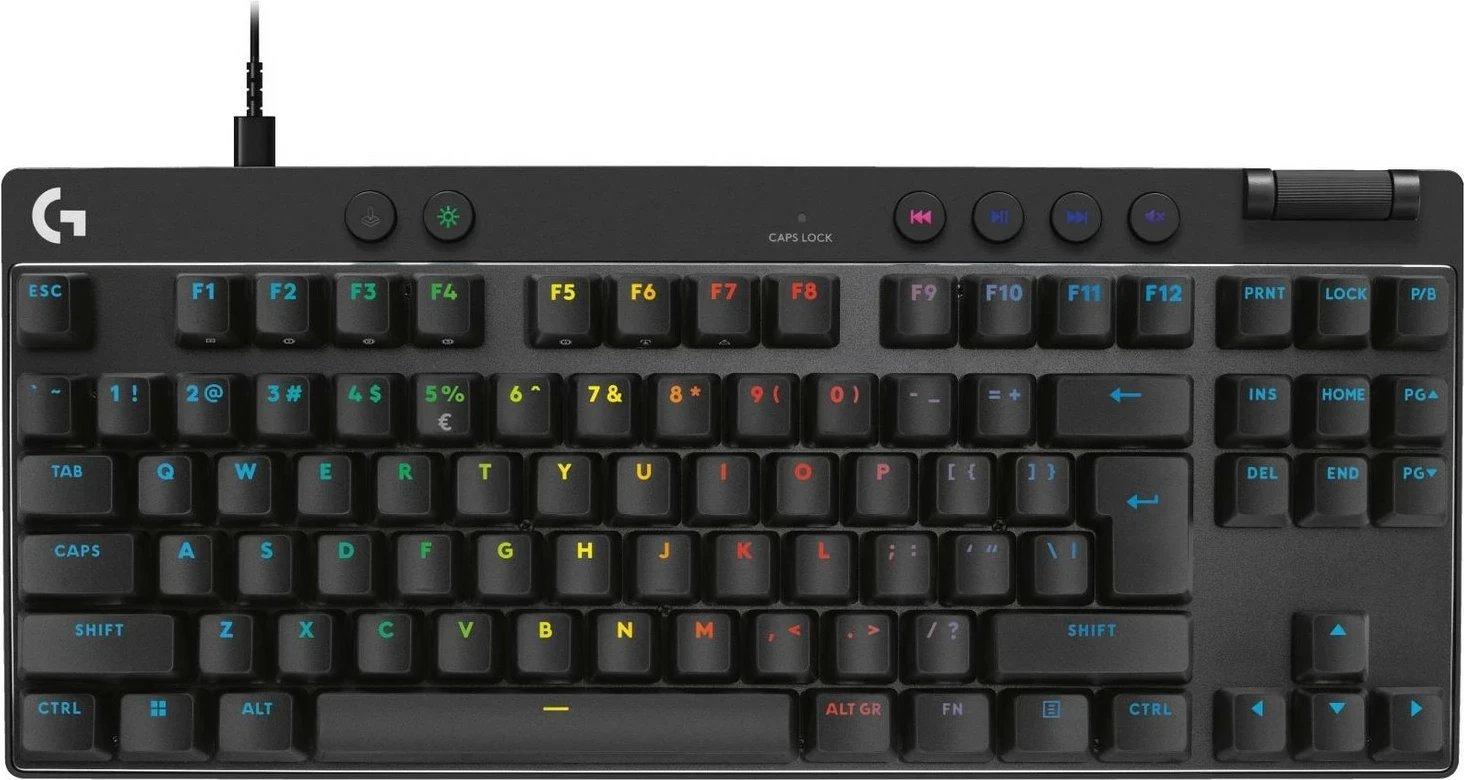 Tastierë Logitech G Pro X TKL Rapid, RGB, e zezë