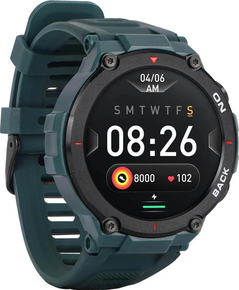 Smartwatch Garett GRS, 128 MB, 2 RAM, i gjelbër