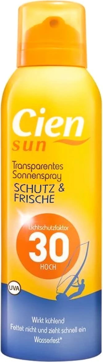 Spray Dielli Transparent Cien Sun Sport SPF 30, 200 ml