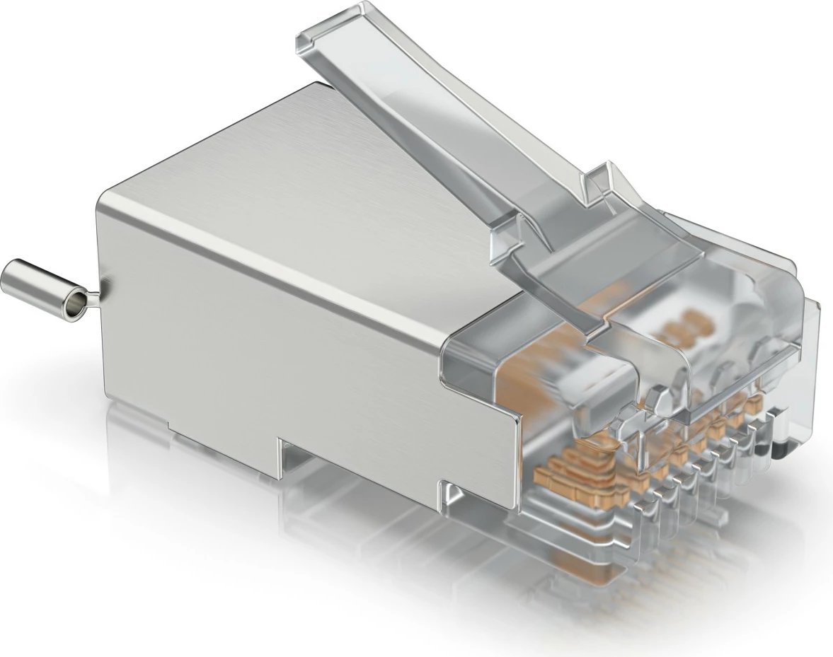 Konektor RJ45 Ubiquiti UISP-Connector-SHD, 100 copë, Argjendtë