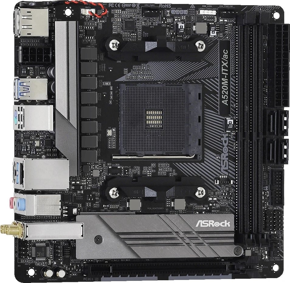 Kasë për kompjuter ASRock A520M-ITX/ac