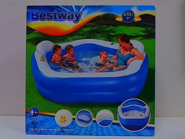 Pishinë SPA e fryrë Bestway B54153, 213x207x69 cm, Blu