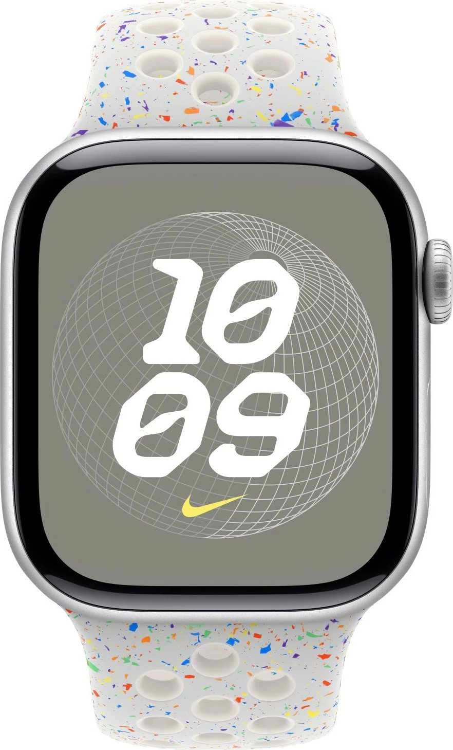 Rrip sportiv Apple Nike 42mm, Pure Platinum, M/L