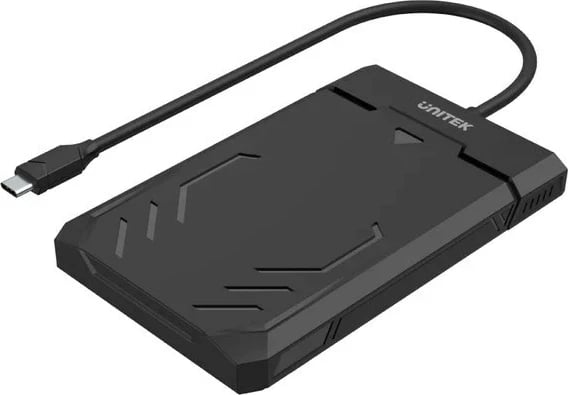 Kasë për disk të fortë UNITEK Y-3036A, USB-C, e zezë