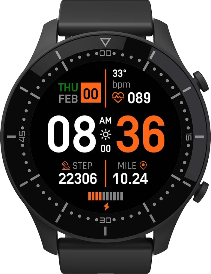 Smartwatch Media-Tech GENUA MT870, 1.3", e zezë