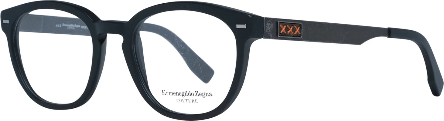 Korniza optike për meshkuj Zegna Couture, të zeza 