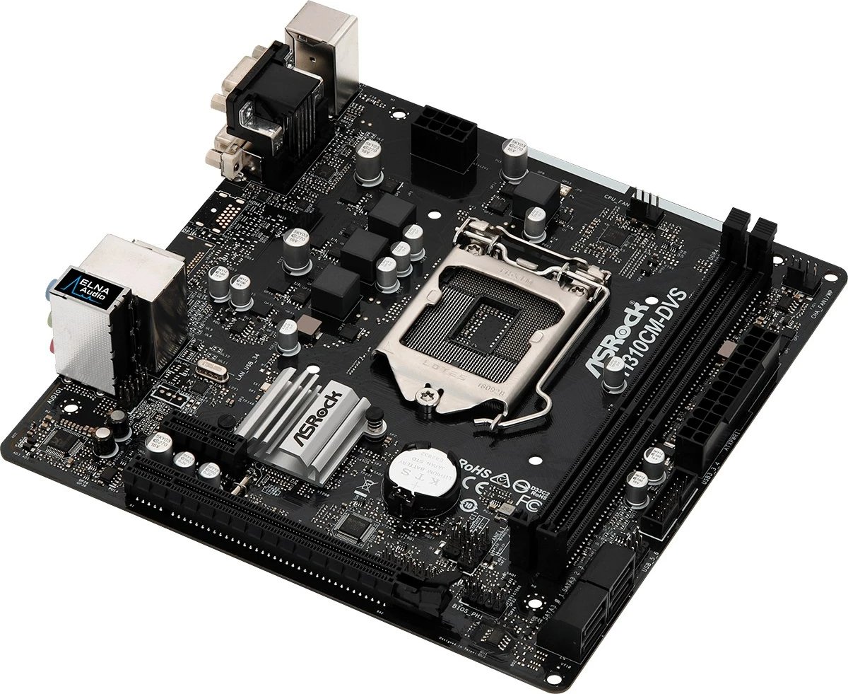 Pllakë amë ASRock H310CM-DVS, micro ATX,  Intel H310