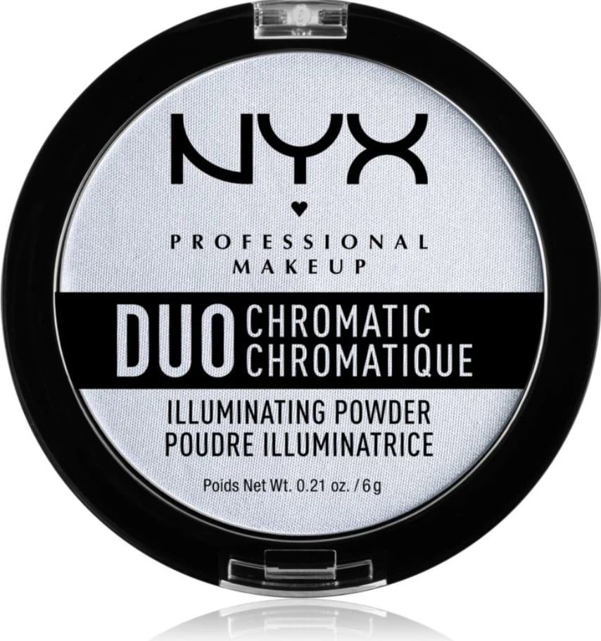 Pudër krem me shkëlqim Nyx Duo Chromatic Illuminating Powder Twilight Tint