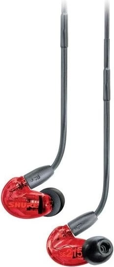 Kufje Shure SE215SPE-RD-EFS, in-ear, me transduktor të vetëm, kabllo 3.5mm, Kuqe