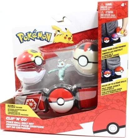 Set lodrash Pokémon Clip 'N' Go, topa Poké dhe rrip Machop