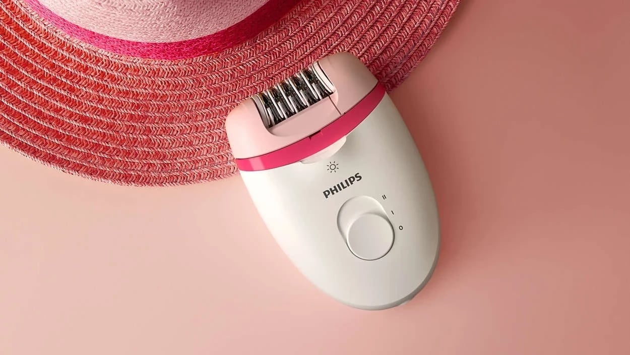 Epilator Philips Satinelle Essential, i bardhë/rozë