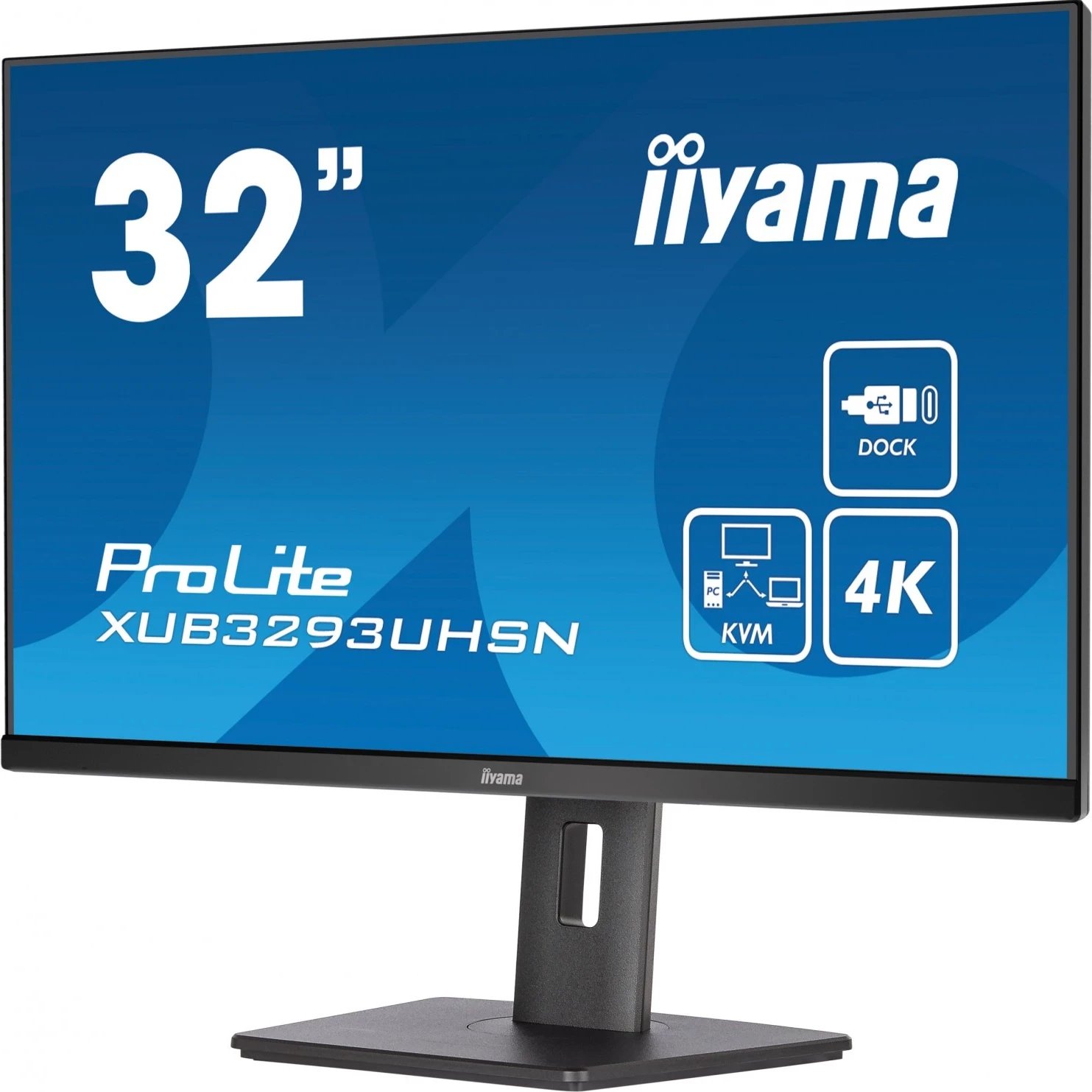 Monitor iiyama XUB3293UHSN-B5, 31,5", 4K Ultra HD, i zi