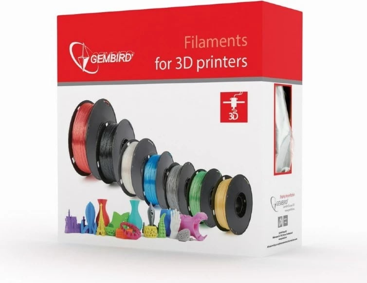 Filament Gembird 3DP-PLA1.75-01-TR, 3D print, 1kg , transparant 