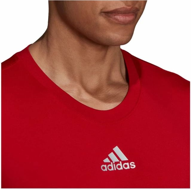 Maicë adidas TechFit për meshkuj, e kuqe