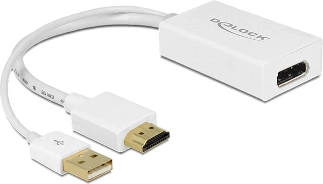 Adapteri Delock DisplayPort, i bardhë