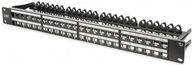 Modular Patch panel, shielded, 48 port	