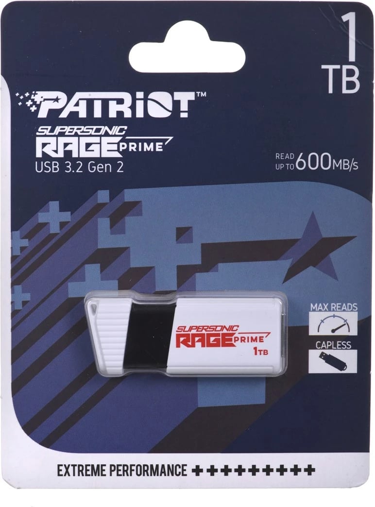 USB Patriot Rage Prime, 600 MB/S, 1TB, USB 3.2, 8K