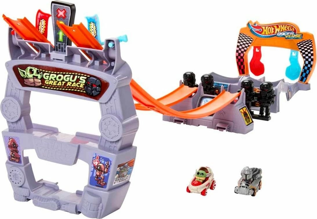 Set gare Hot Wheels, për fëmijë, me ngjyra