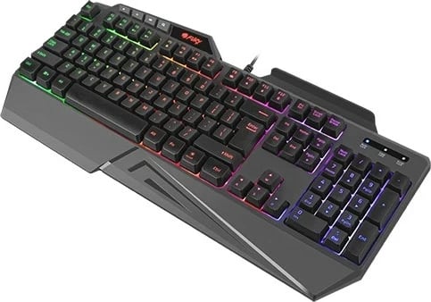 Tastierë gaming FURY NFU-1697, USB, Membranë, RGB LED, E zezë