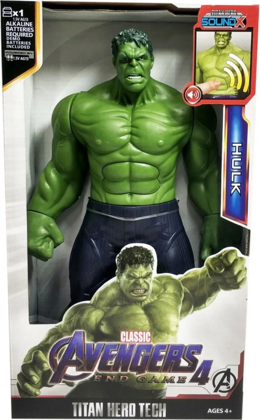 Lodër figurë aksioni Hulk Avengers për djem, me zë dhe dritë