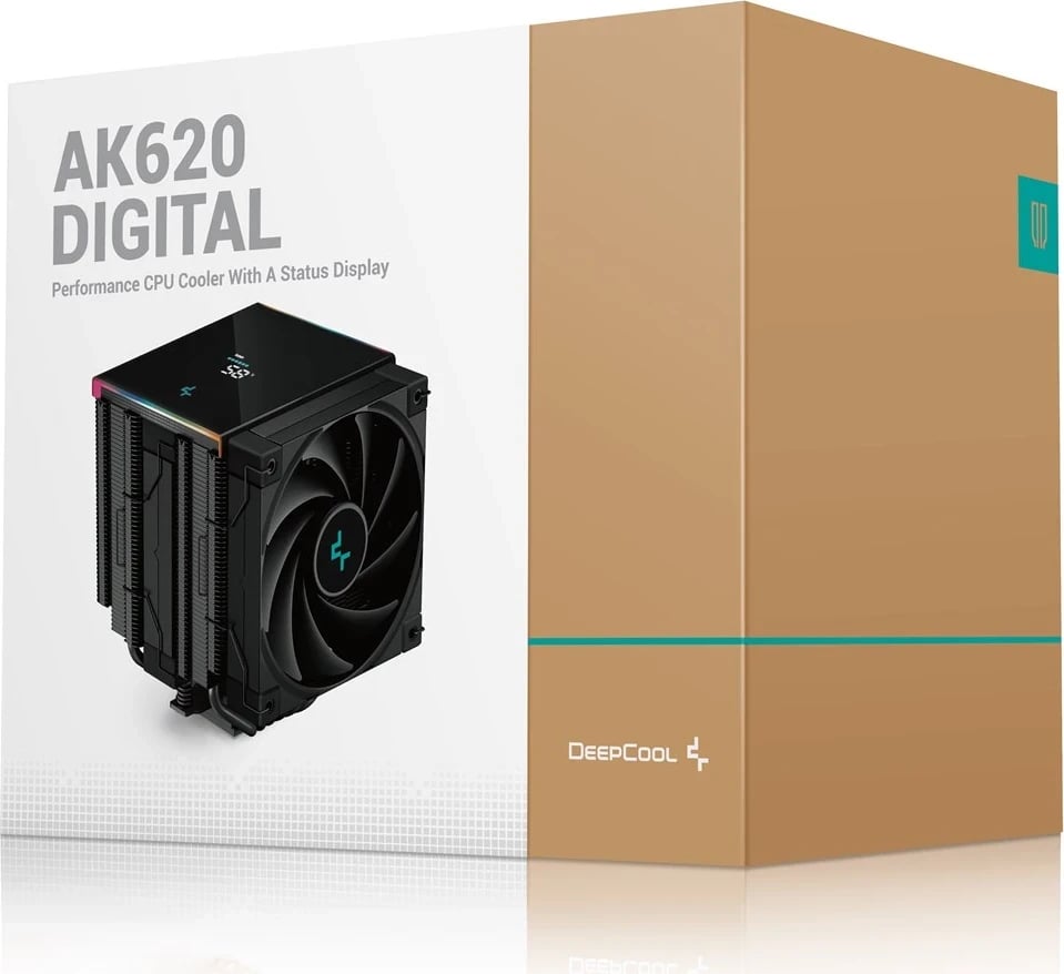 Ftohës procesori DeepCool AK620 DIGITAL, 12 cm, i zi