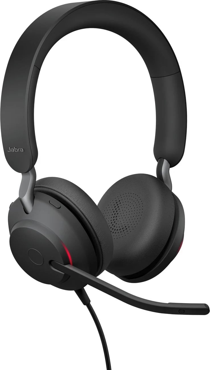 Kufje Jabra Evolve2 40 USB-C UC Stereo, e zezë