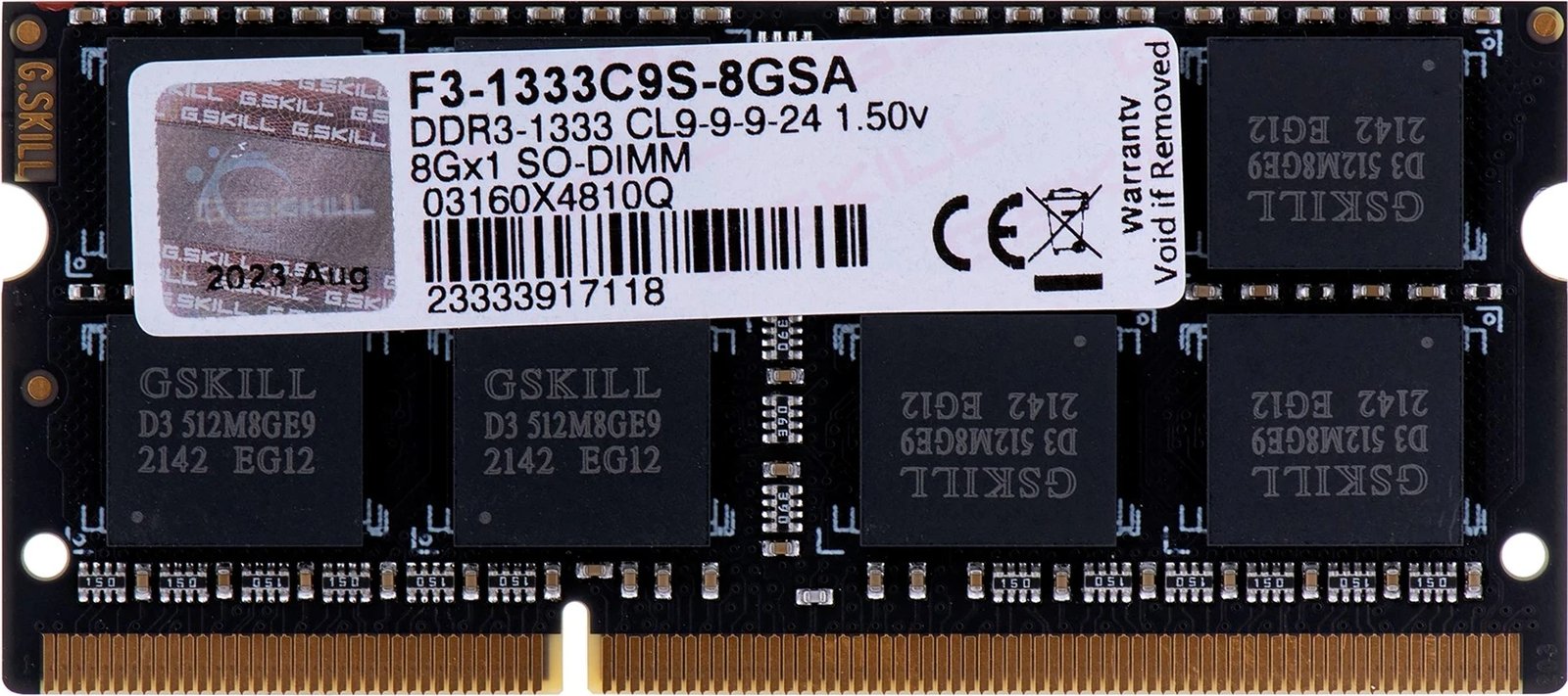 RAM Memorje G.SKILL 8GB DDR3, 1333 MHz