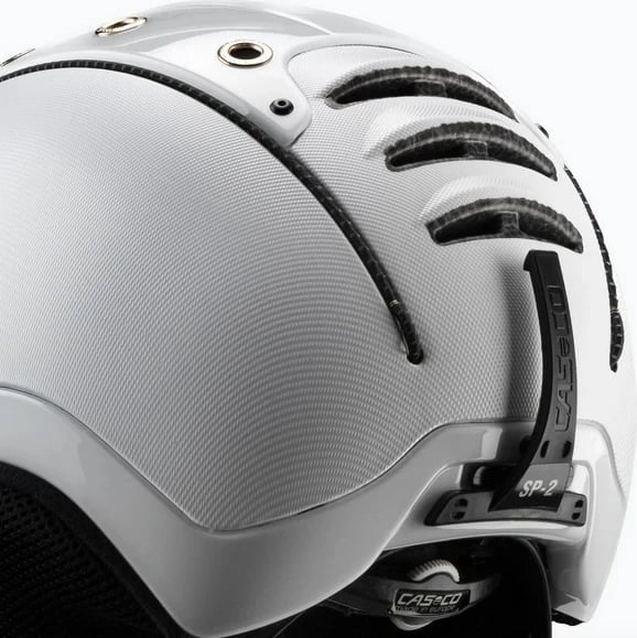 Helmetë skijimi CASCO SP-2 Carbonic Visor, e bardhë S