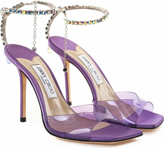 Sandale Jimmy Choo për femra, e purpurt